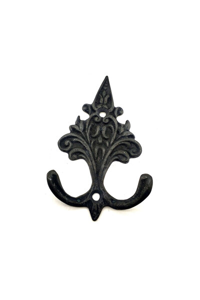 Skygo Antique Style Decorative Brass Pine Figured Hanger - 98x57 mm, Oxide