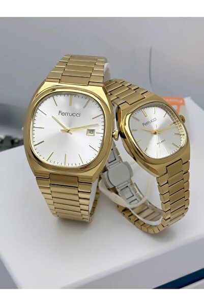 Ferrucci Steel Cord Dear Couple Wristwatches 3 Atm Waterproof 2 Years Mechani...