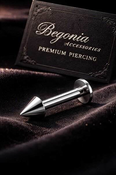 Takıparkxs 316l Cerrahi Çelik 8mm Spike Uçlu Labret Piercing
