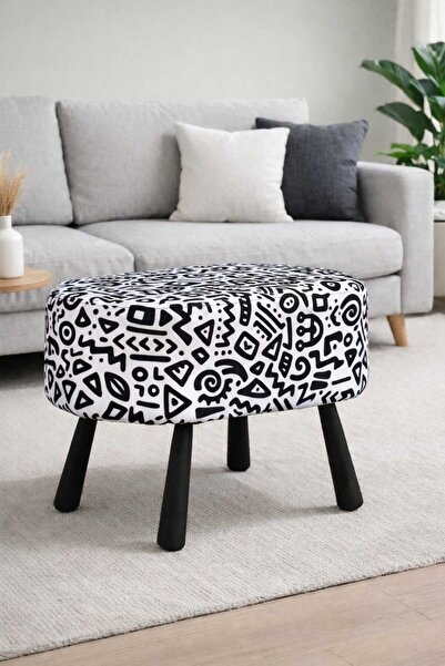 PUFMANYA DEFNE BOHEM DOĞAL GÜRGEN AYAKLI ÖZEL TASARIM PUF KOLTUK