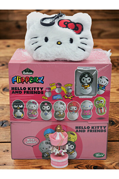 Acubens Flipperz Hello Kitty ve Arkadaşları Hacıyatmaz Figürler 24 Adet & Hed...