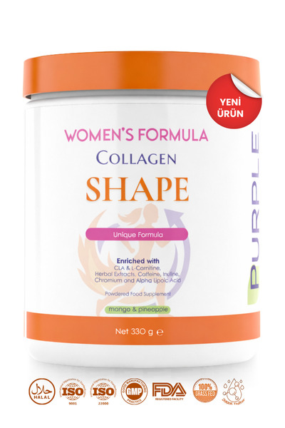 Purple Supplements Purple Women's Formula Shape Collagen 330 g | İnulin, CLA,...