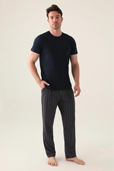 Arnetta 3012 Cotton Short Sleeve Men's 3-Piece Pajama Set