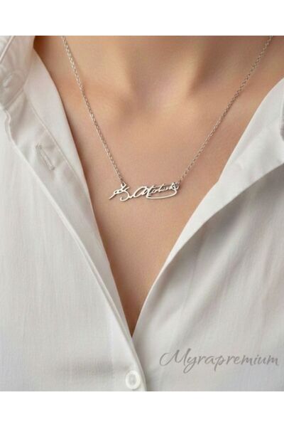 Myra Premium Atatürk İmza Çelik Kolye