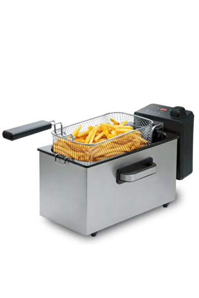 DOTS CFD1031S3 مقلاة عميقة سعة 3 لتر مع تحكم ميكانيكي، مصنوعة من الفولاذ المق...