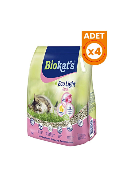Biokats Eco Light Fresh Cherry Blossom Kiraz Çiceği Kokulu Pelet Kedi Kumu 5 ...
