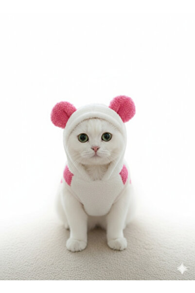 pafiwear Kedi köpek kıyafetleri welsoft yumuşak peluş kapşonlu swet