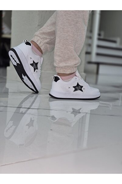 CROSBERG Pantofi sport pentru femei Skin White Black