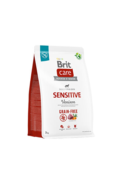 Brit Care Sensitive Tahılsız Geyik Etli Yetişkin Köpek Maması 3 Kg