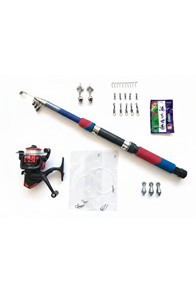 GENBA 30 Parça Çocuk Olta Seti 180 Cm Kamış 20'lik Makine