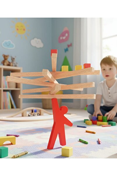 PlayWoods لعبة التوازن الخشبية للأطفال، لعبة تعليمية تنموية في صندوق