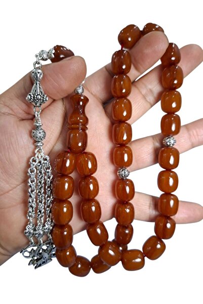 Cekke Tesbih سبحة خرز العنبر المضغوط مقاس 13*15 مم، سبحة عنبر مضغوط XL كبيرة ...