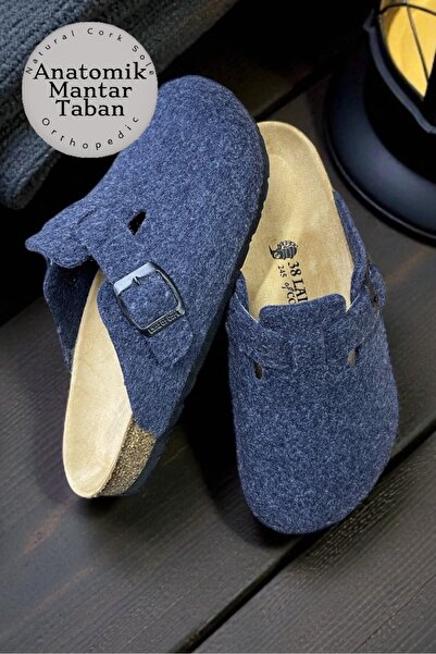 LAND OF CORK LC نعال منزلية من الصوف الطبيعي للجنسين مع دعم للقوس