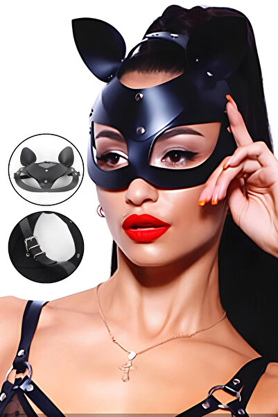 Lingerie and Fashion Style Cat Leather Eye Mask