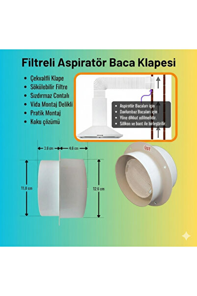 AS-PA ARSLAN PAZARLAMA Aspiratör Koku Önleyici Klape