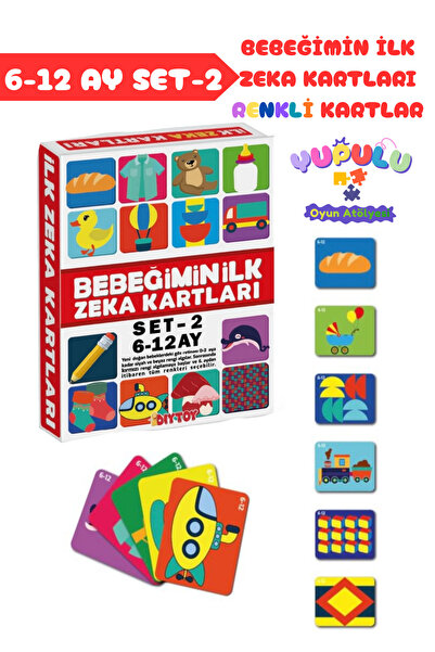 Diytoy Bebeğimin İlk Zeka Kartları Set-2 / 6-12 Ay Eğitici Hediye Paketi