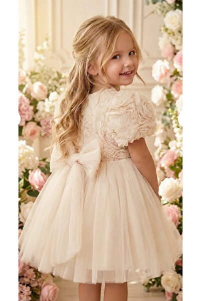 SweetMe Rochie de petrecere pentru fetiță Rochie de zi de naștere cu flori tr...