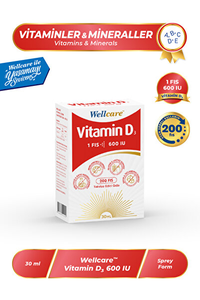 Wellcare Vitamin D3 600 IU - 30 ML
