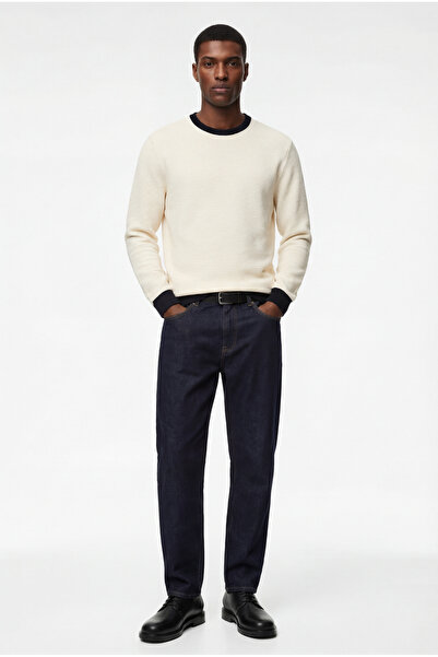 Koton Μακρυμάνικο φούτερ με λαιμόκοψη ποδηλάτου σε Βαμβάκι χρώματα με αντίθεση