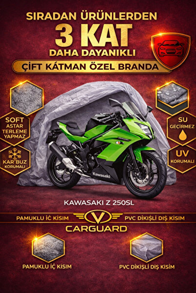 CarGuard غطاء خيمة من القماش المشمع للدراجات النارية Kawasaki Z 250SL - Miflon