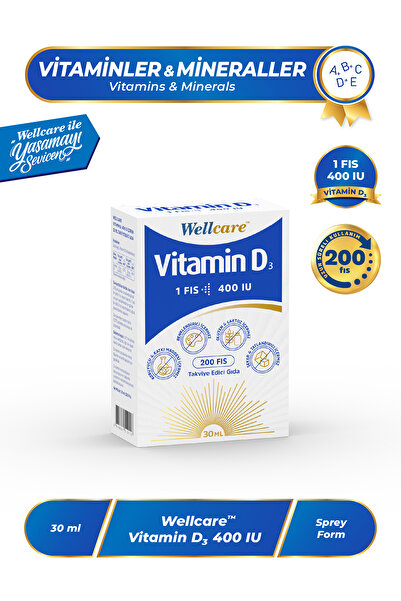 Wellcare Vitamin D3 400 IU 30 ml