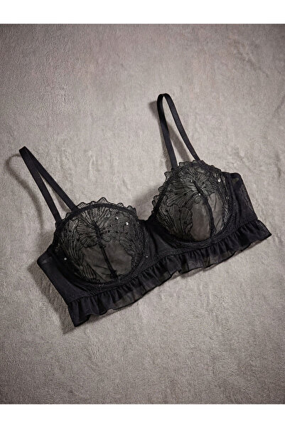 LC Waikiki Balenli Dolgusuz Dantelli Fantezi Straplez Sütyen (W5)