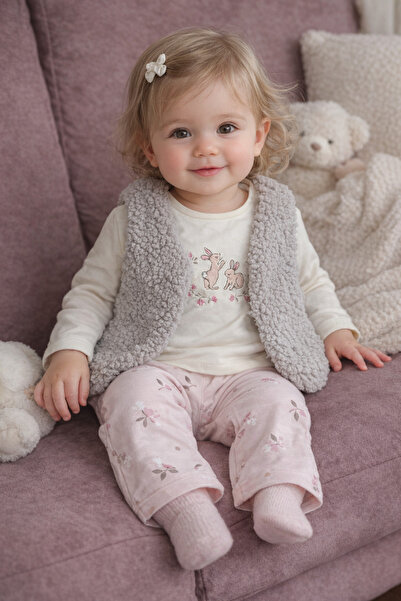 minella kids طقم مكون من 3 قطع للفتيات/الأطفال مع سترة