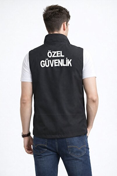 ARTHUR Nakış Işlemeli 4 Cepli Astarsız Özel Güvenlik Yeleği