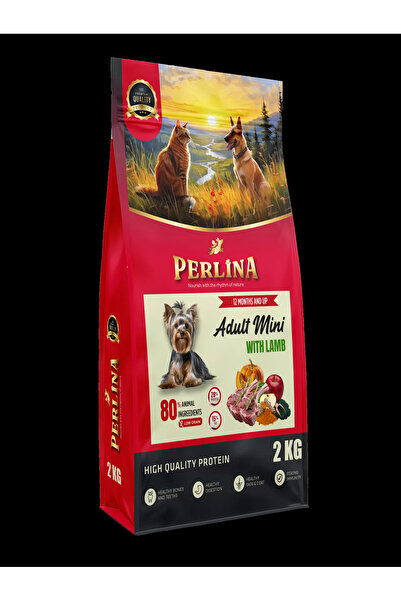 Perlina Küçük Irk Yetişkin Köpek Maması, Kuzu Etli, Düşük Tahıllı, 2 kg