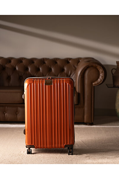 Madame Coco Chest Valiz/Bavul - Kiremit - Orta Boy