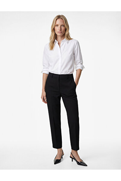 Koton Υψηλόμεσο υφασμάτινο παντελόνι με τσέπες