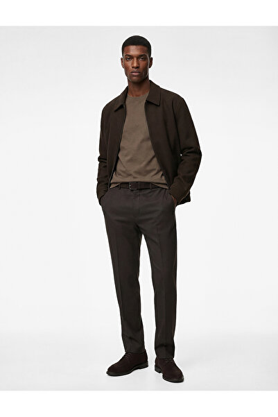 Koton Regular Fit Long Sleeve Pocket Shirt Collar Zipper Bomber Jacket