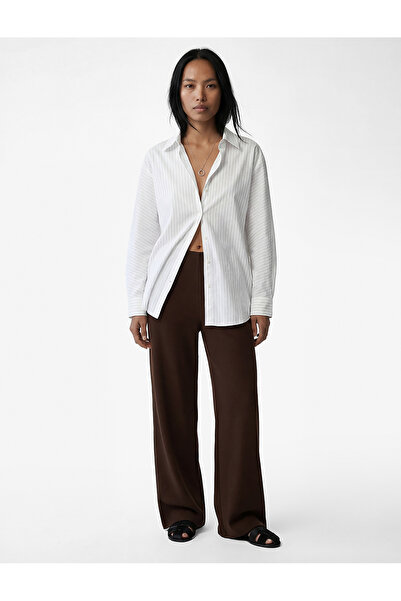 Koton Τυπικό παντελόνι με φαρδύ πόδι στη μέση