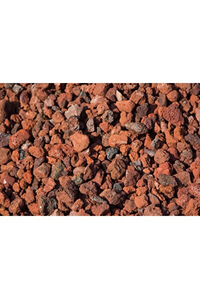 SU DOĞALTAŞ Dekoratif Pomza Taşı 2 Kg 1-2 Cm Kırmızı Tarım Pomzası Lav Taşı C...