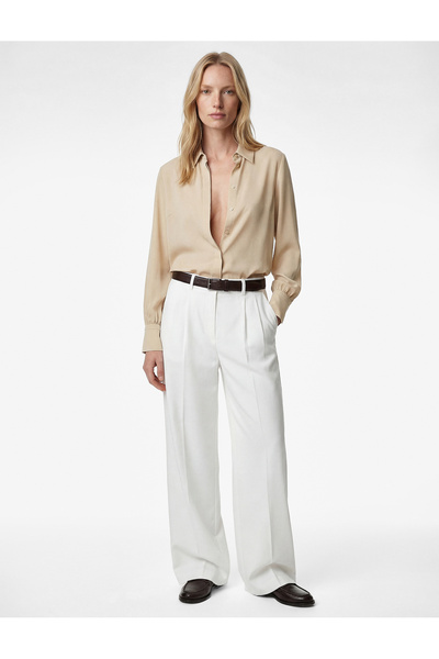 Koton Regular Fit Classic Collar Buttoned Long Sleeve Shirt