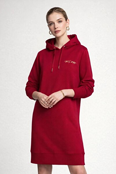 Tommy Hilfiger Comfortable Cut Hooded Dress - Tederin Length