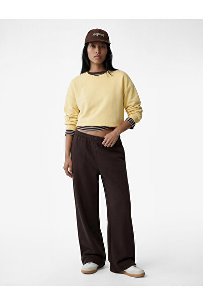 Koton Long Sleeve Crew Neck Three-Thread Sweatshirt