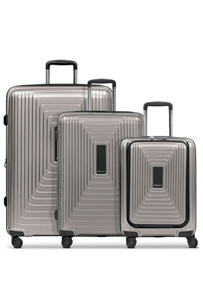 REDOLZ Essentials 14 4 Rollen Kofferset 3-teilig mit Dehnfalte