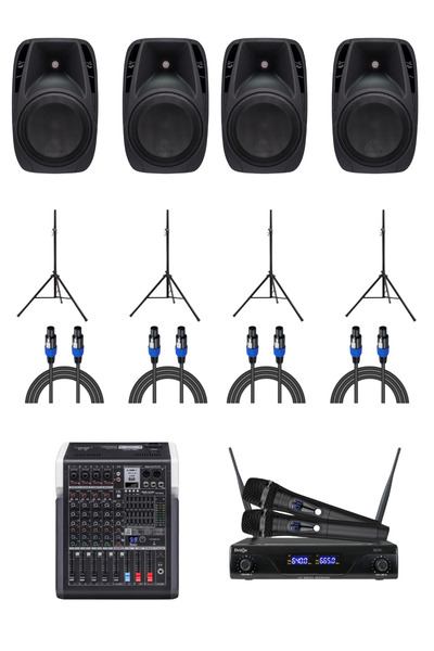 MELVED MÜZİK 8 INC 14 PARÇA PASİF HOPARLÖR DAVET EVİ KINA ORGANİZASYON DÜĞÜN ...