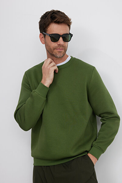 Tudors Unisex Relax Fit Rahat Kesim Pamuklu Yumuşak Dokulu İçi Polarlı Basic ...