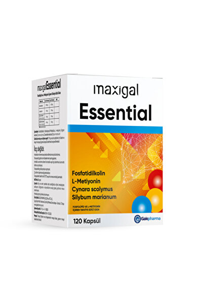 Maxigal مكمل غذائي يحتوي على الفوسفوليبيد الأساسي والـ إل-ميثيونين 120 كبسولة