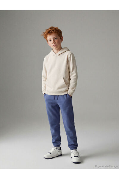 LC Waikiki Indigo elastic waist thick sweatpants for boys