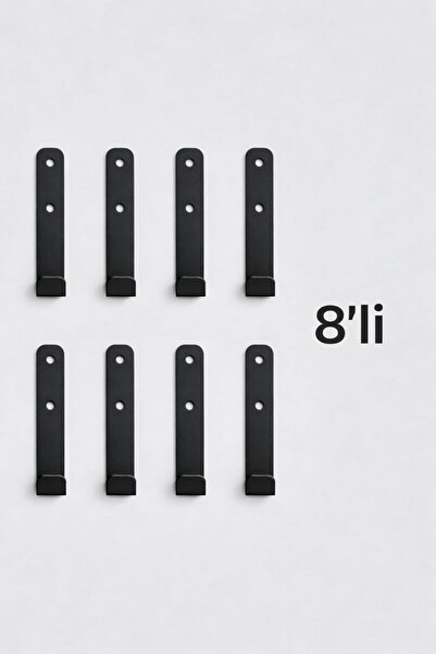 EveMore Metal Duvar Askısı - Tekli - Siyah