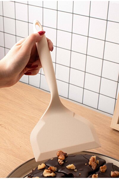 EMAYlab Heat Resistant Silicone Spatula – Wide Non-Stick Fireproof Pastry and...