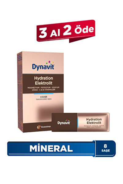 Dynavit Hydration Elektrolit 8 Saşe-Potasyum,Magnezyum,Sodyum,Çinko,Folik Asi...