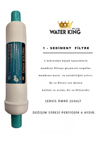 Genel Markalar Inline Kapalı Kasa Su Arıtma Cihazlarına Uyumlu 5'li Filtre Ta...