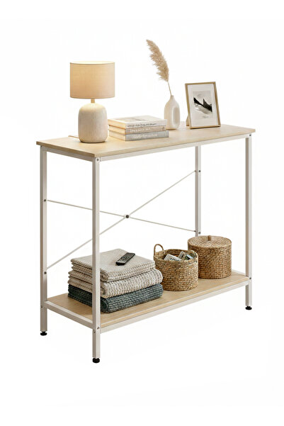 AGD Modern Simple Design Adjustable Console Table for Living Room, Entrance 1...