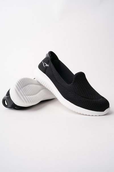 ROSETTE Women's Black and White Walking Shoes Anatomical Sole Orthopedic Lightweight Comfortable Daily Shoes