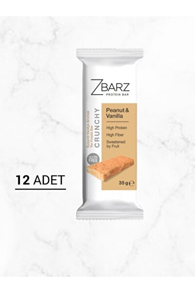 Zbarz Crunchy Protein Bar Yer Fıstık - Susam & Vanilya 35g (12 ADET)