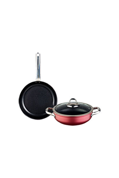 Leggno Master Daily Titanium Cookware Set 3 Pieces Red